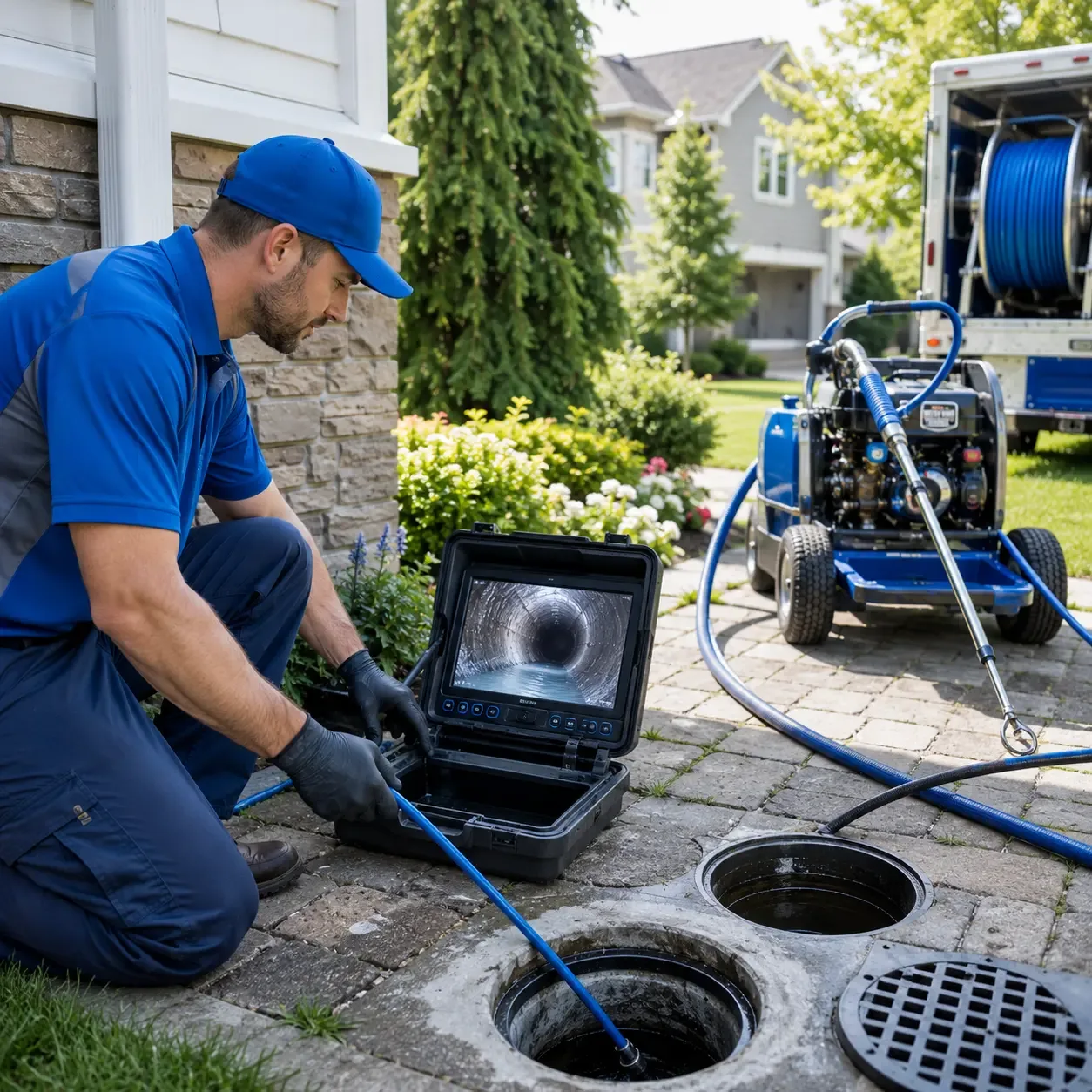 Outdoor drain cleaning professionals serving Frenchville, PA