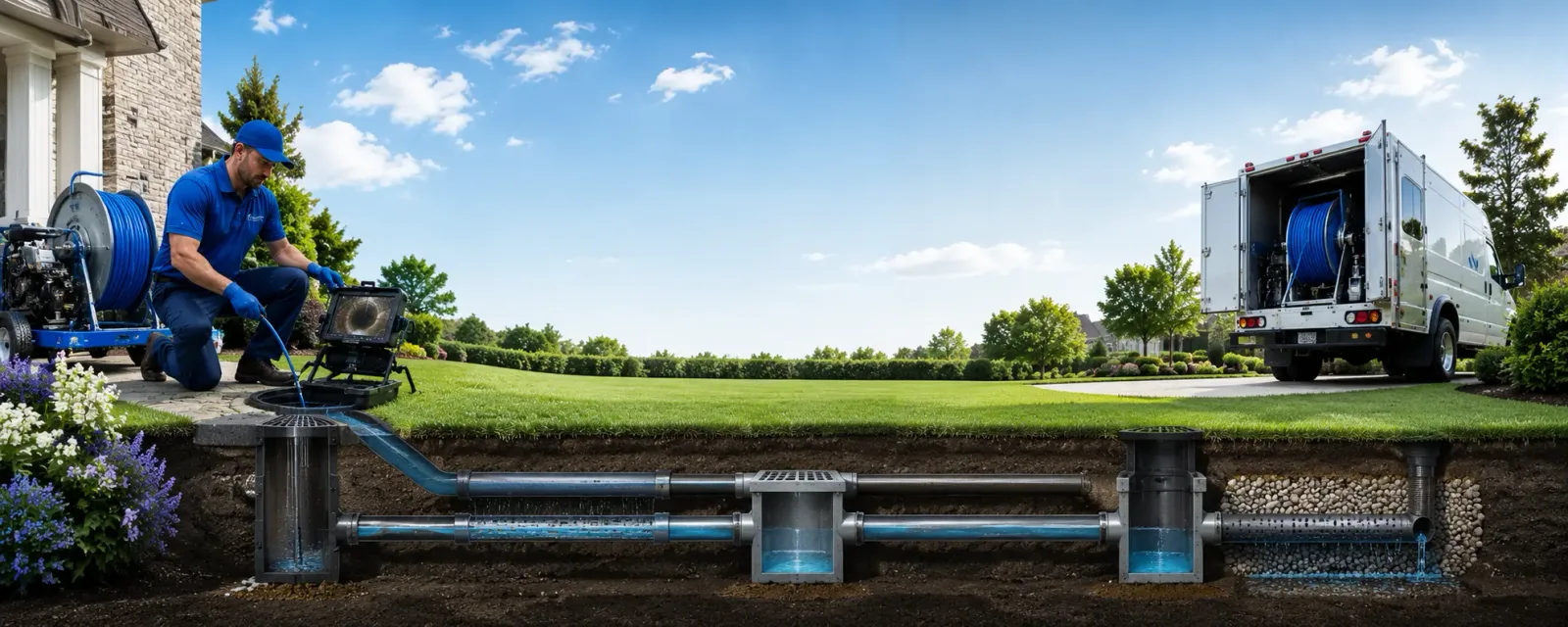 Outdoor drain cleaning information for Frenchville, PA